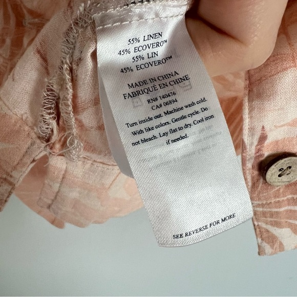 Faherty paradise cove top shirt medium - Picture 3 of 7